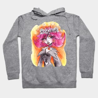 Watercolor Witch Women Hoodie